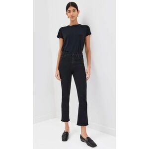 Mother The‎ Insider Crop Jeans Not Guilty Black Wash Denim Mid High Rise 27